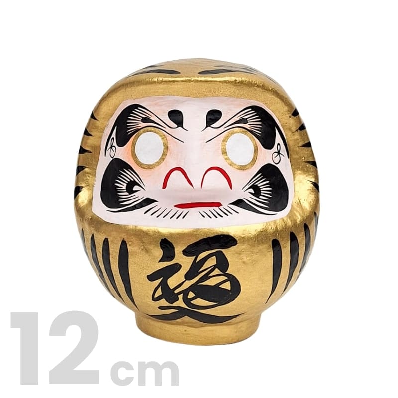 Daruma Dorado Japonés -de 9 a 15 cm 12 cm
