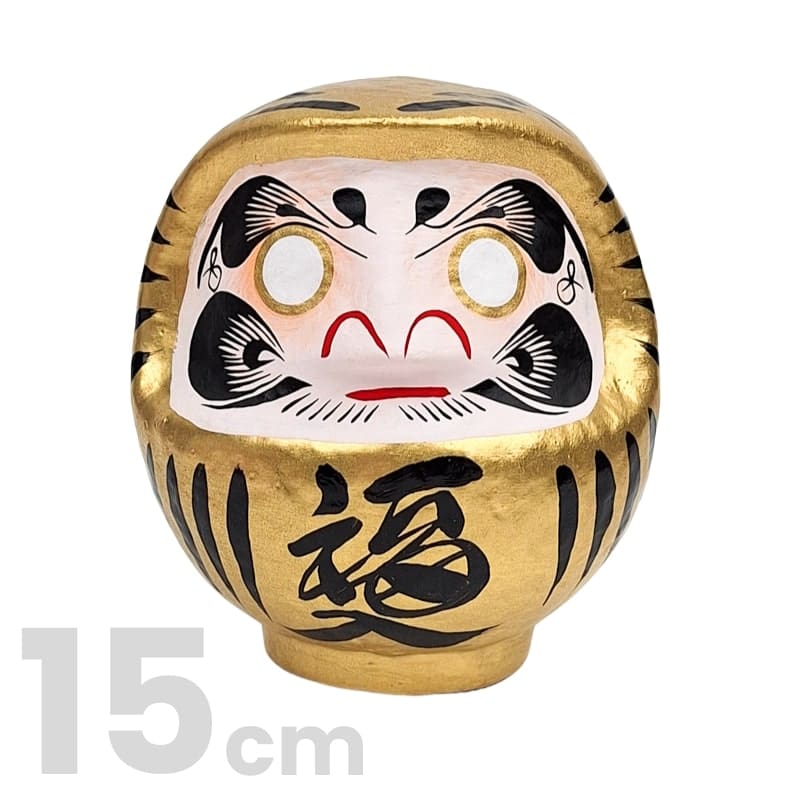 Daruma Dorado Japonés -de 9 a 15 cm 15 cm