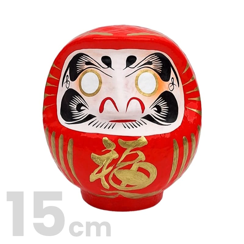 Daruma Japonais Rouge - 9 à 15 cm - 15 cm
