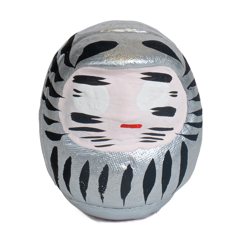 Daruma Japonés 6 cm - Varios Colores Plateado
