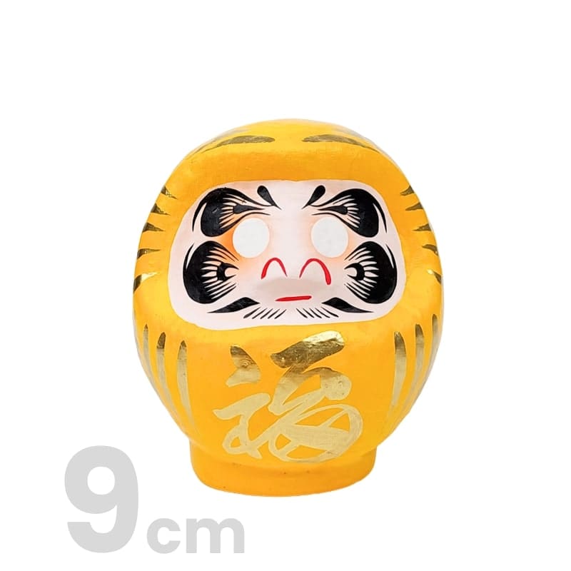 Daruma Japonés Amarillo 9 cm