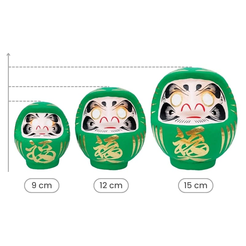 Daruma Japonés Verde