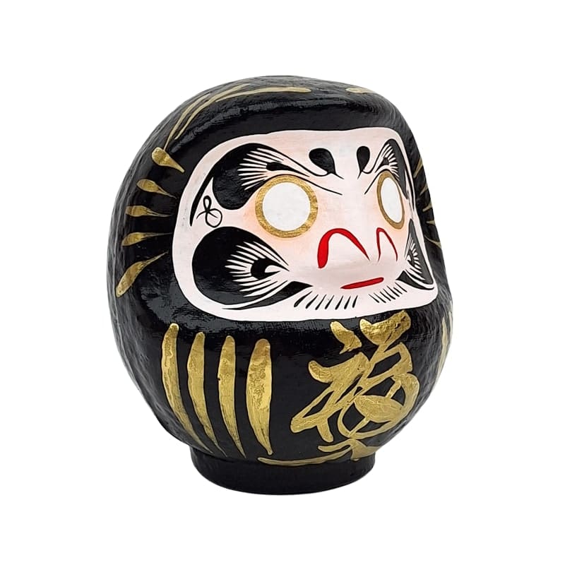 Daruma Negro Japonés - de 9 a 15 cm