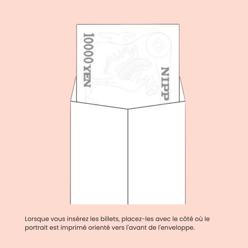 Shugi-bukuro japonés Sobre rojo y dorado