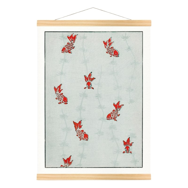 Watanabe Seitei Estampa Japonesa - Pez - A3