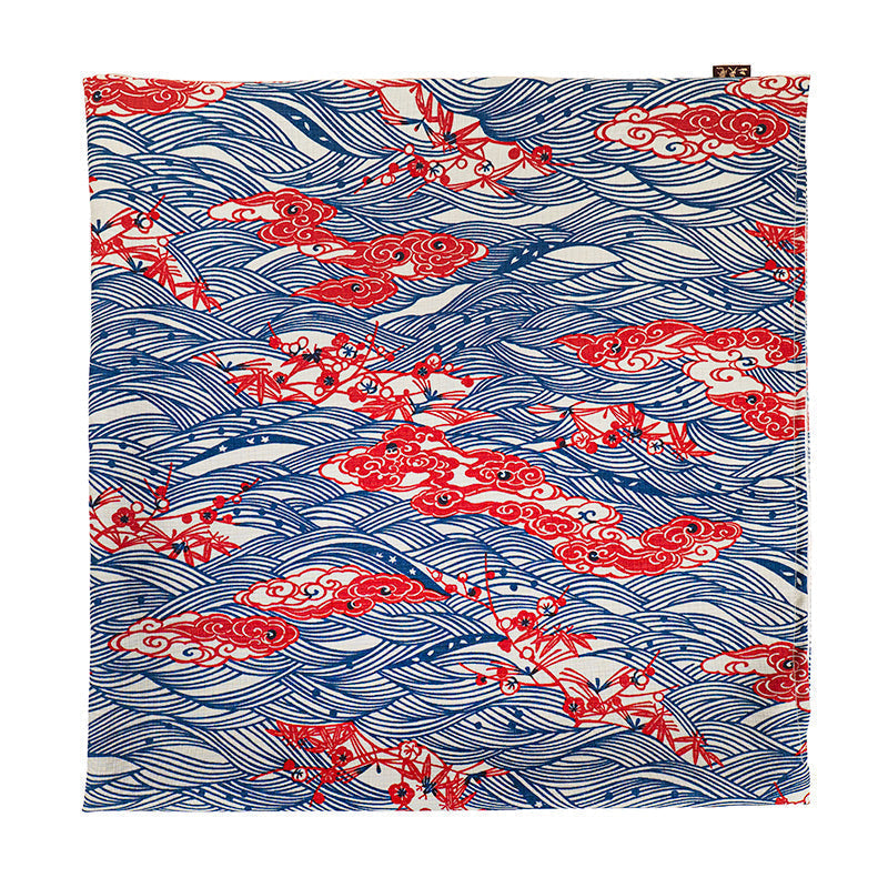 Funda de Cojín Japonesa Motivo Shōchikubai - 45x45 cm
