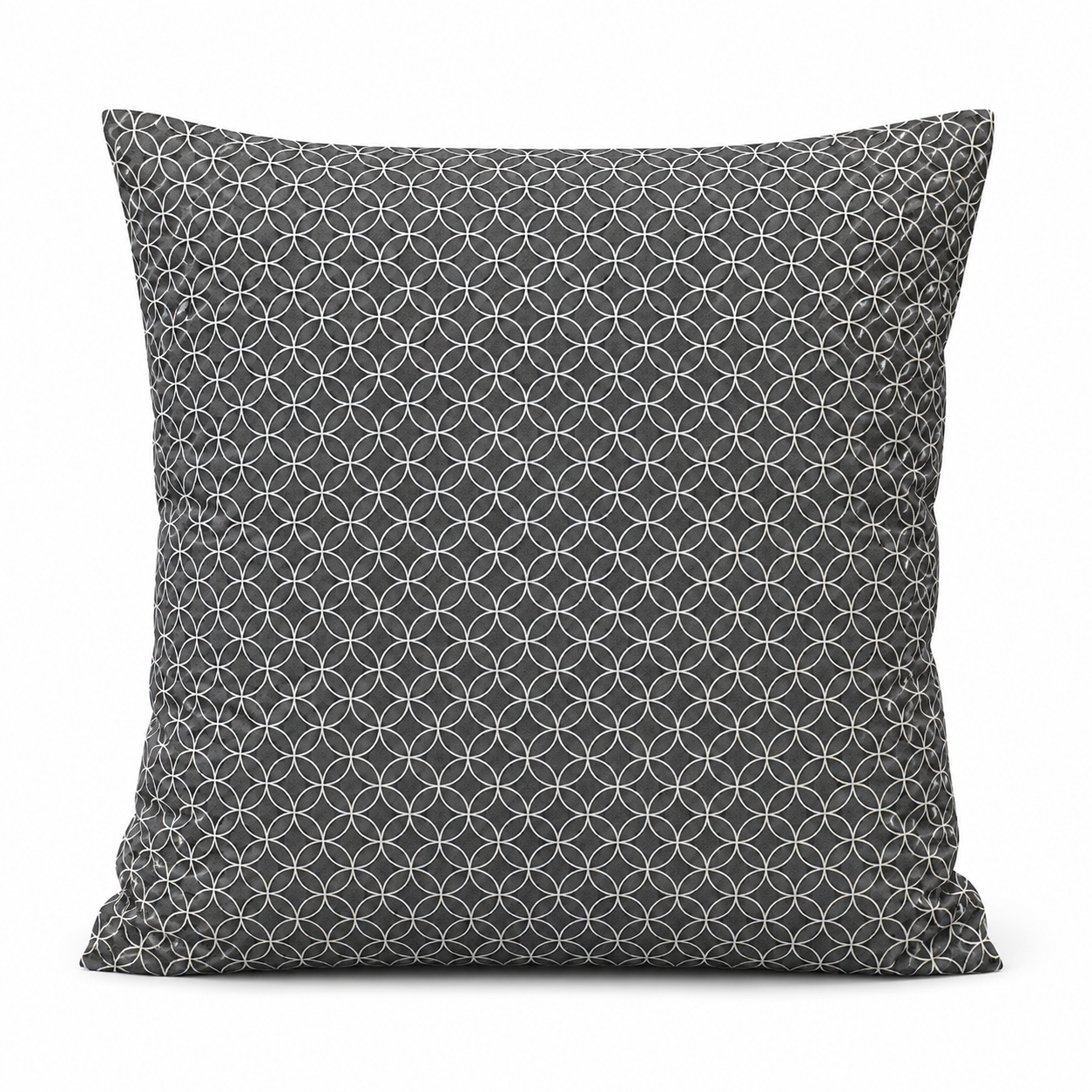 Funda de Cojín Japonesa Shippo Gris - 50x50 cm