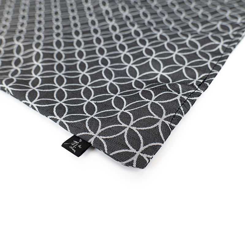 Funda de Cojín Japonesa Shippo Gris - 50x50 cm