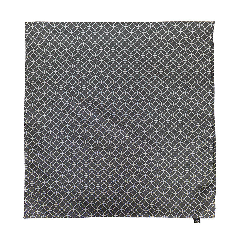 Funda de Cojín Japonesa Shippo Gris - 50x50 cm
