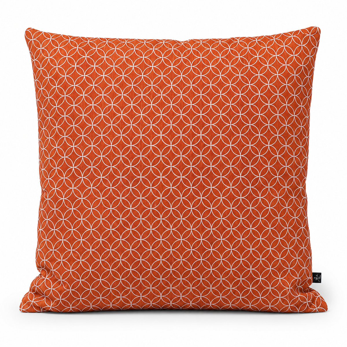 Funda de Cojín Japonesa Shippo Naranja - 50x50 cm