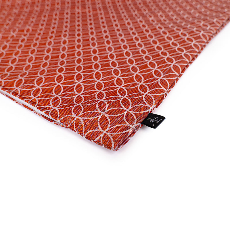 Funda de Cojín Japonesa Shippo Naranja - 50x50 cm