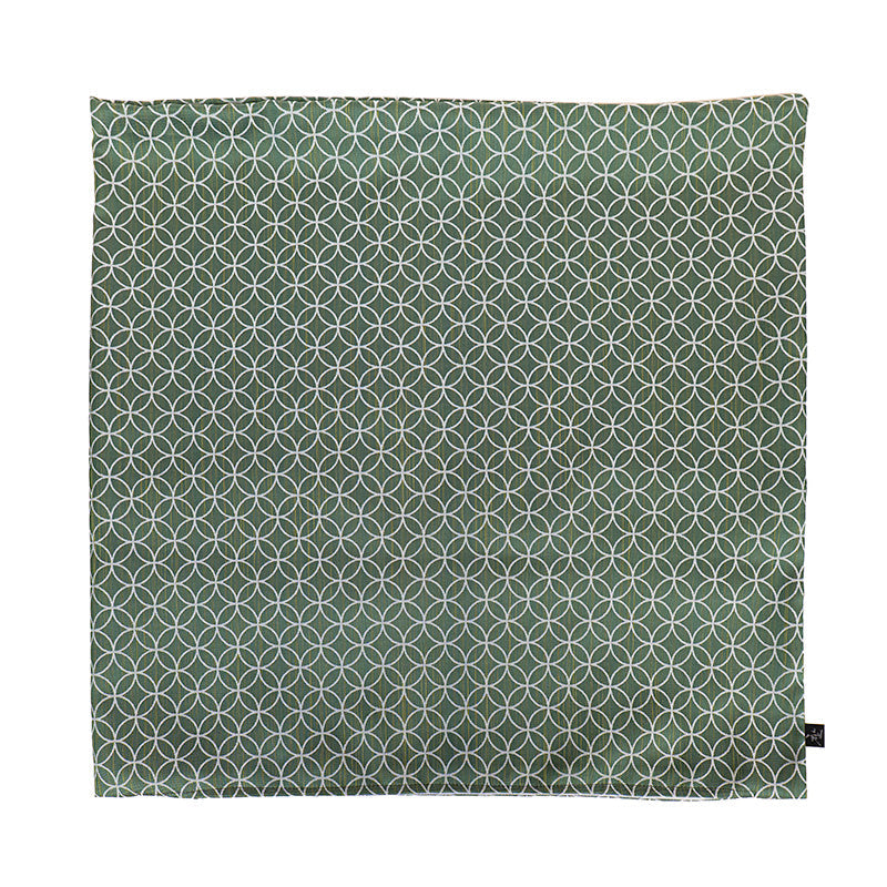 Funda de Cojín Japonesa Shippo Verde - 50x50 cm