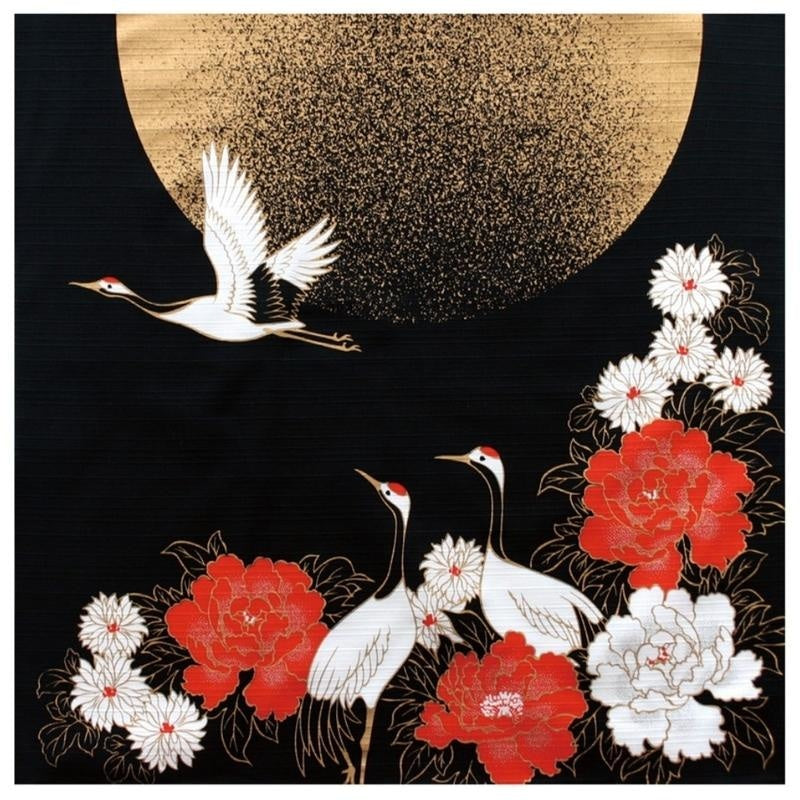 Furoshiki Japonés Grulla - 50x50 cm