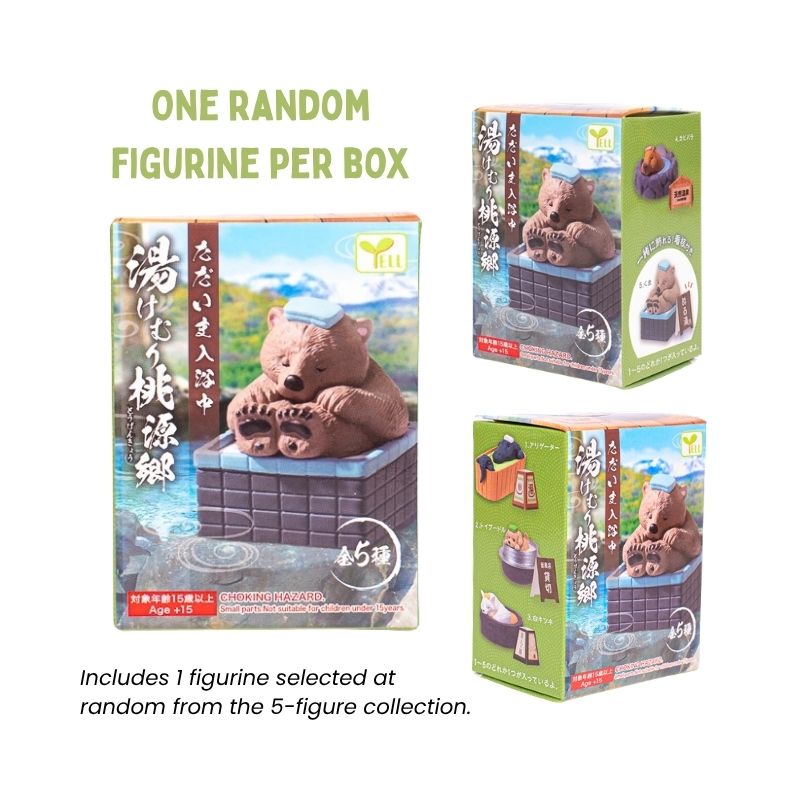 Gachapon Figurita - Animal en el Baño