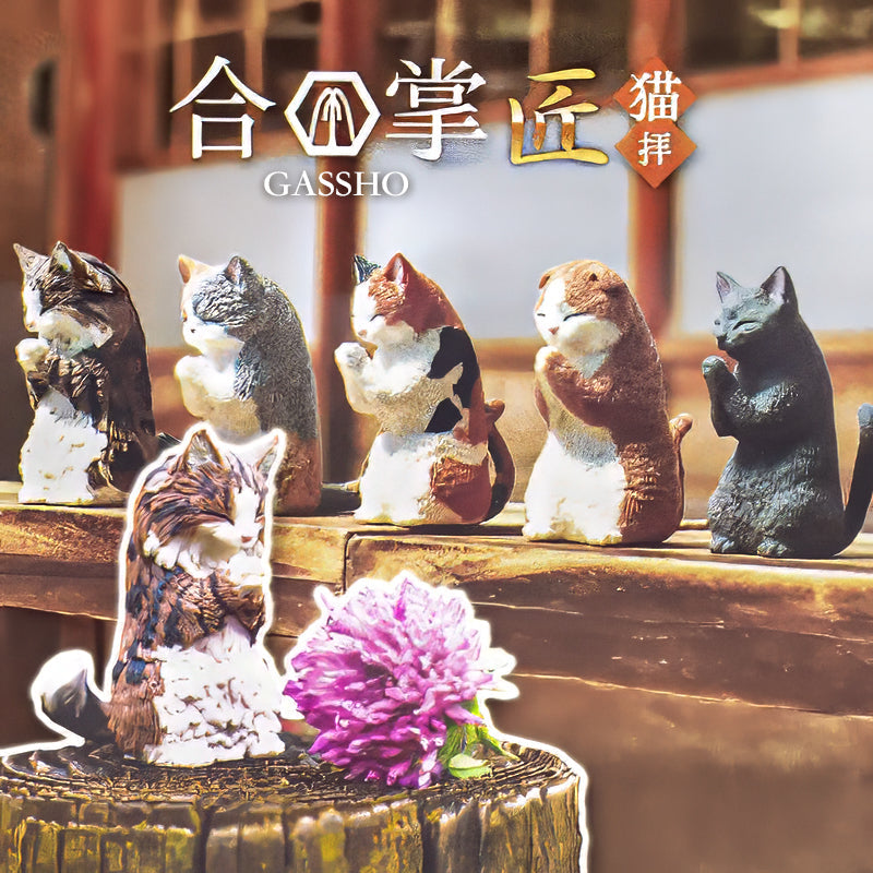 Gachapon Figurita - Gato Gassho