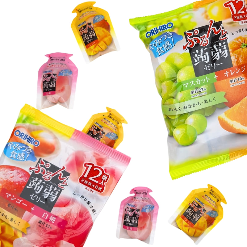 Gelatina Orihiro de Konjac Moscatel y Naranja