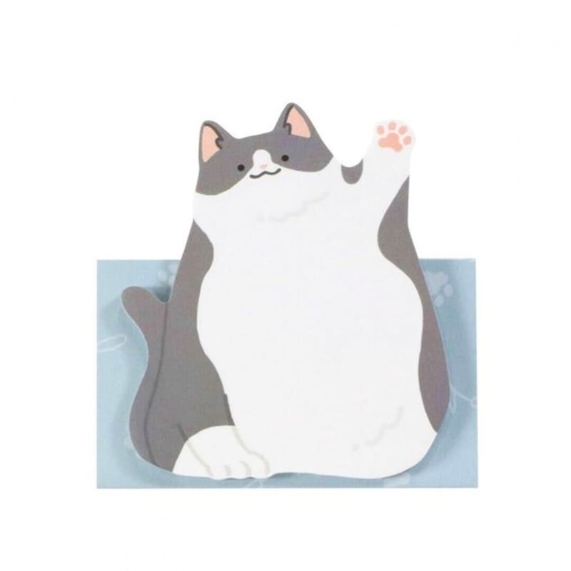 ¡Hola! Notas Adhesivas Gato Gris