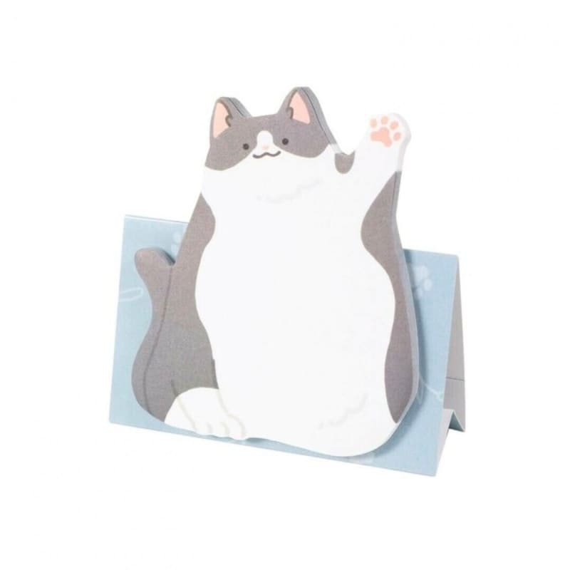 ¡Hola! Notas Adhesivas Gato Gris