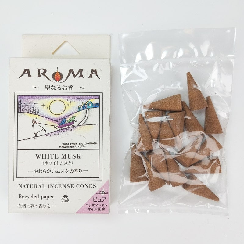 Incienso en Conos Almizcle Blanco