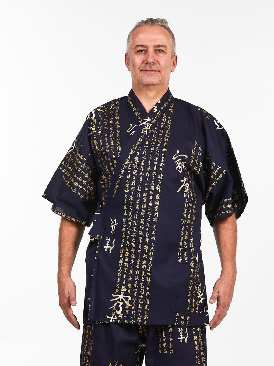 Jinbei Japonés Hombre Kanji