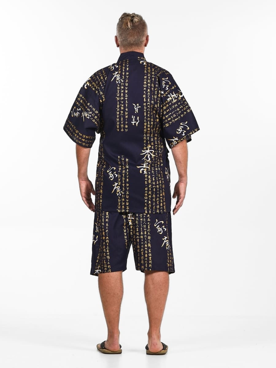 Jinbei Japonés Hombre Kanji