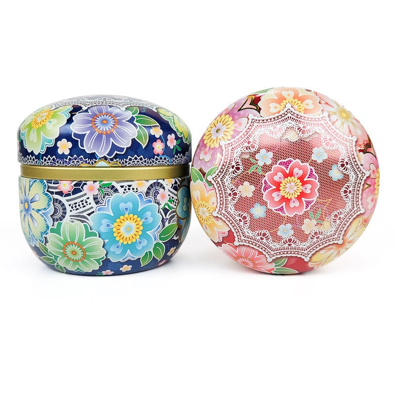 Juego 2 Latas de Té Flores