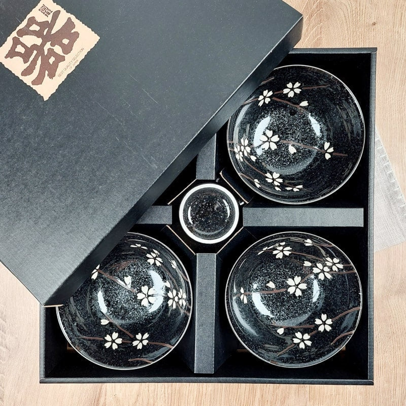 Juego de 5 cuencos japoneses primavera