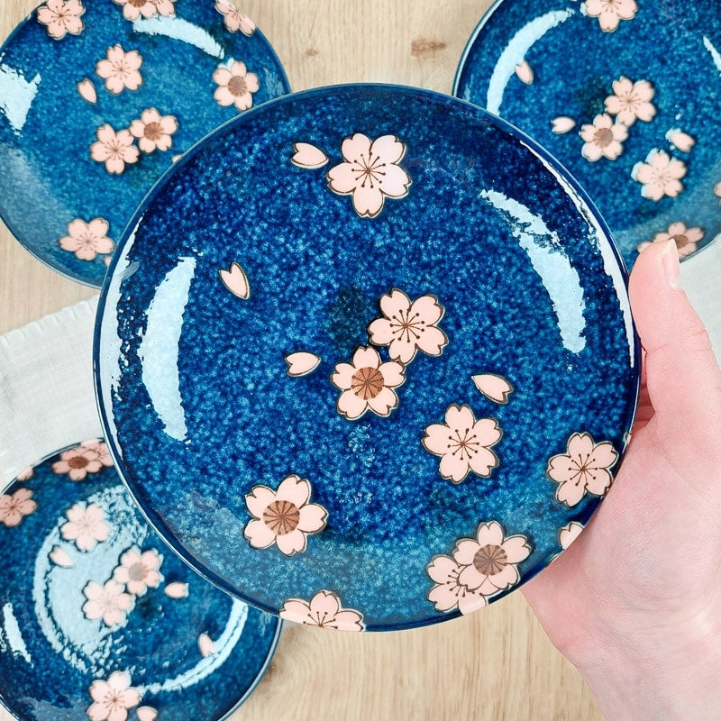 Juego 5 platos japoneses Sakura