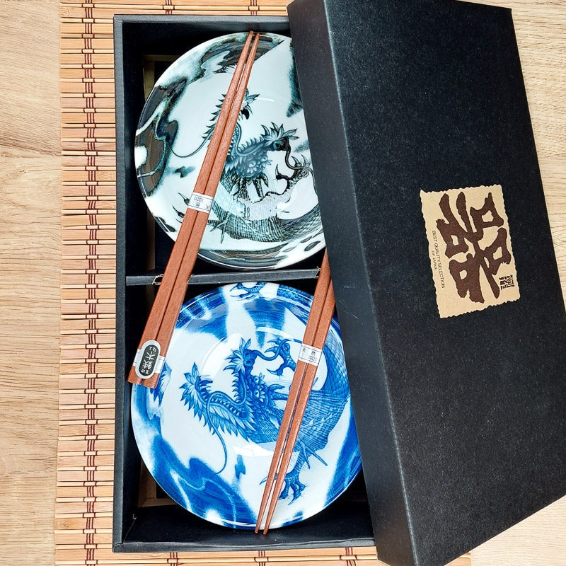 Juego de 2 Cuencos Japoneses Dragón