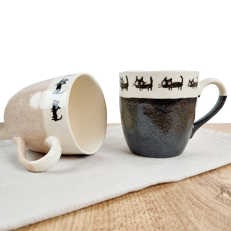 Juego de Tazas Japonesas Gatos