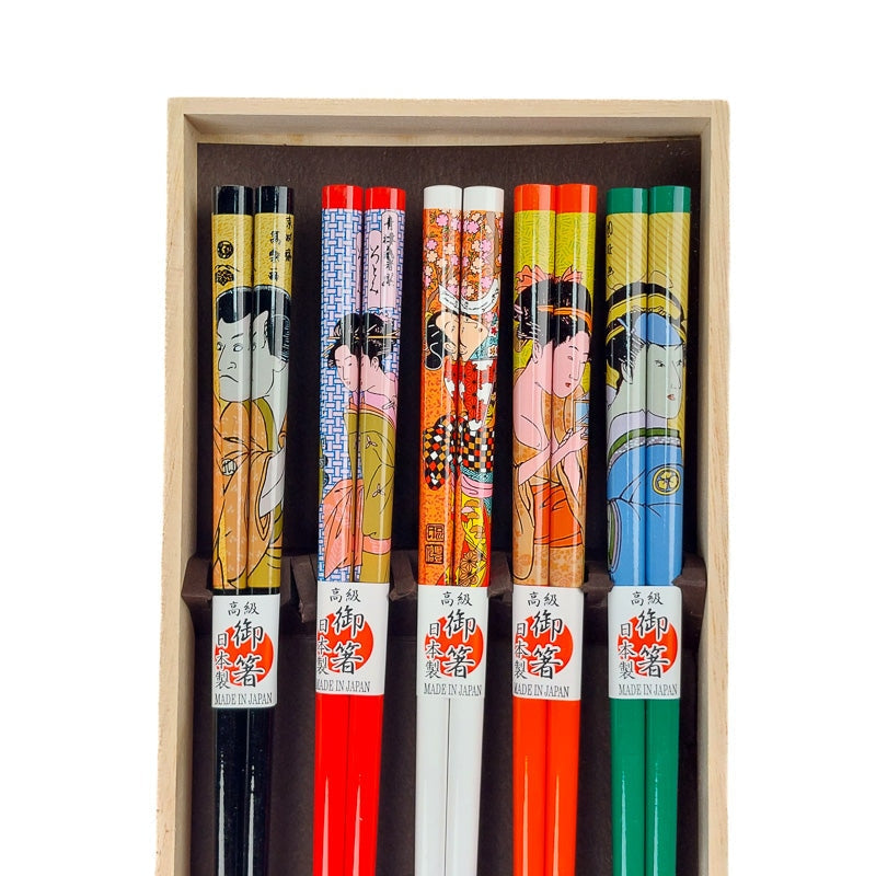 Juego de Palillos Japoneses Ukiyo-e
