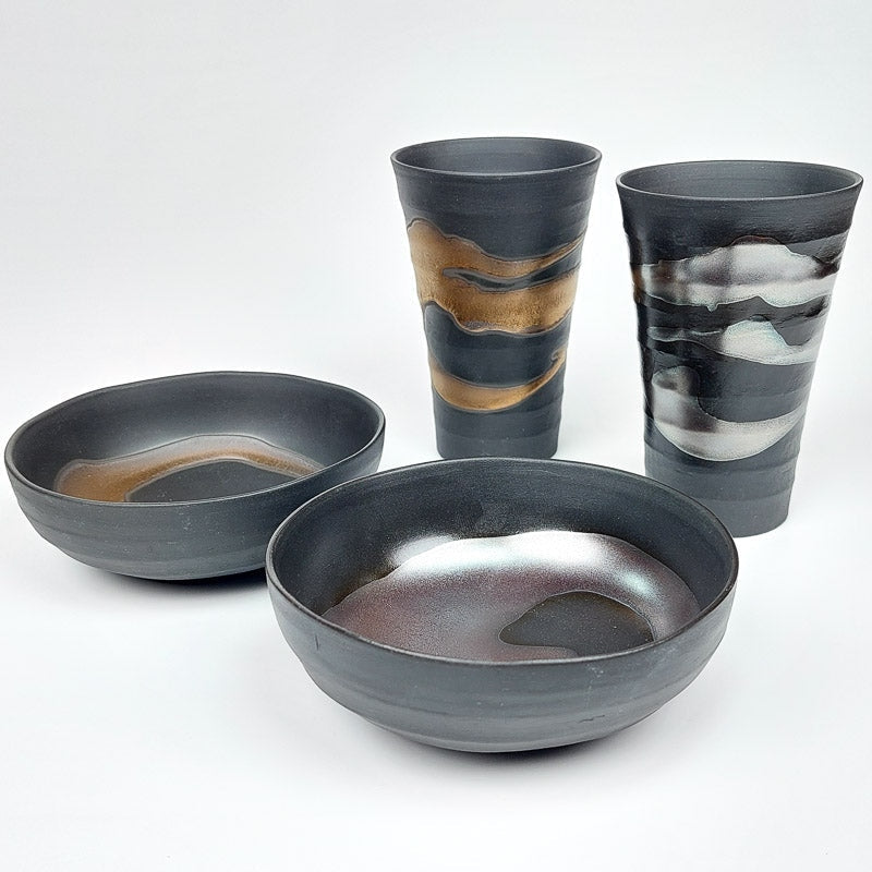 Juego de Tazas y Cuencos Japoneses