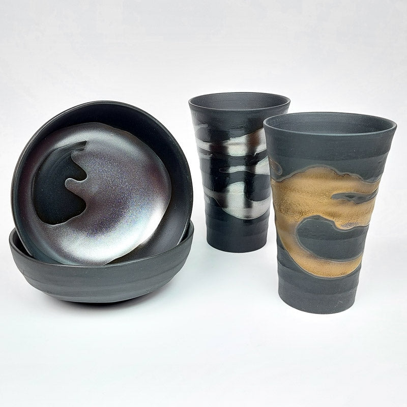 Juego de Tazas y Cuencos Japoneses