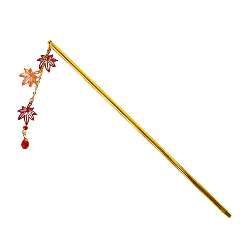 Kanzashi Japonés Hojas Momiji