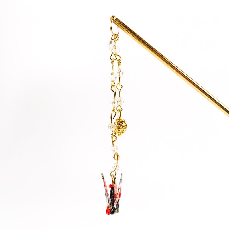 Kanzashi Japonés Origami Rojo