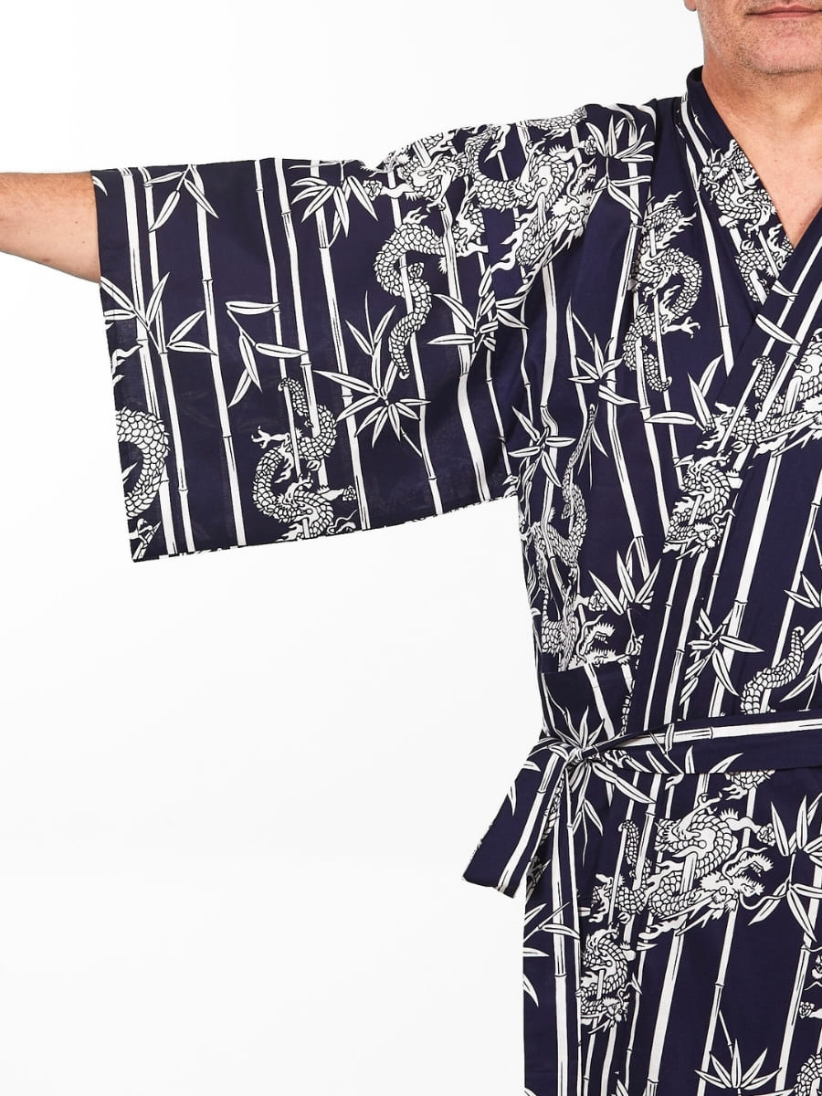 Kimono Happi Bambú Dragón Hombre Talla única