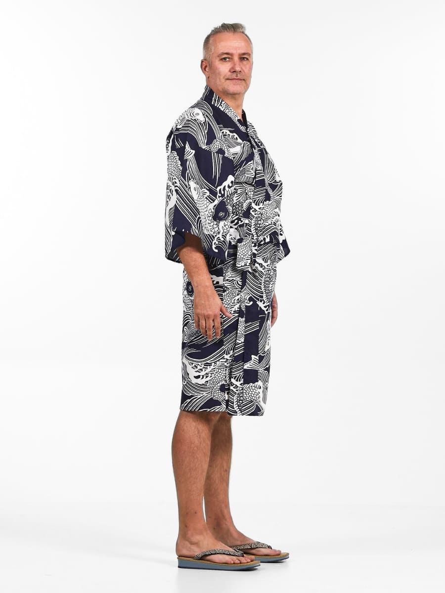 Kimono Happi Carpa Koi Hombre Talla única