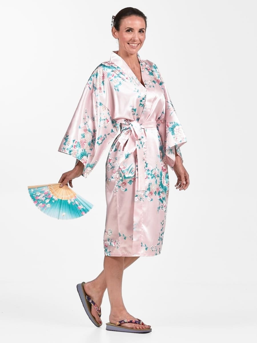 Kimono Happi Femme Pivoine & Iris - Taille unique