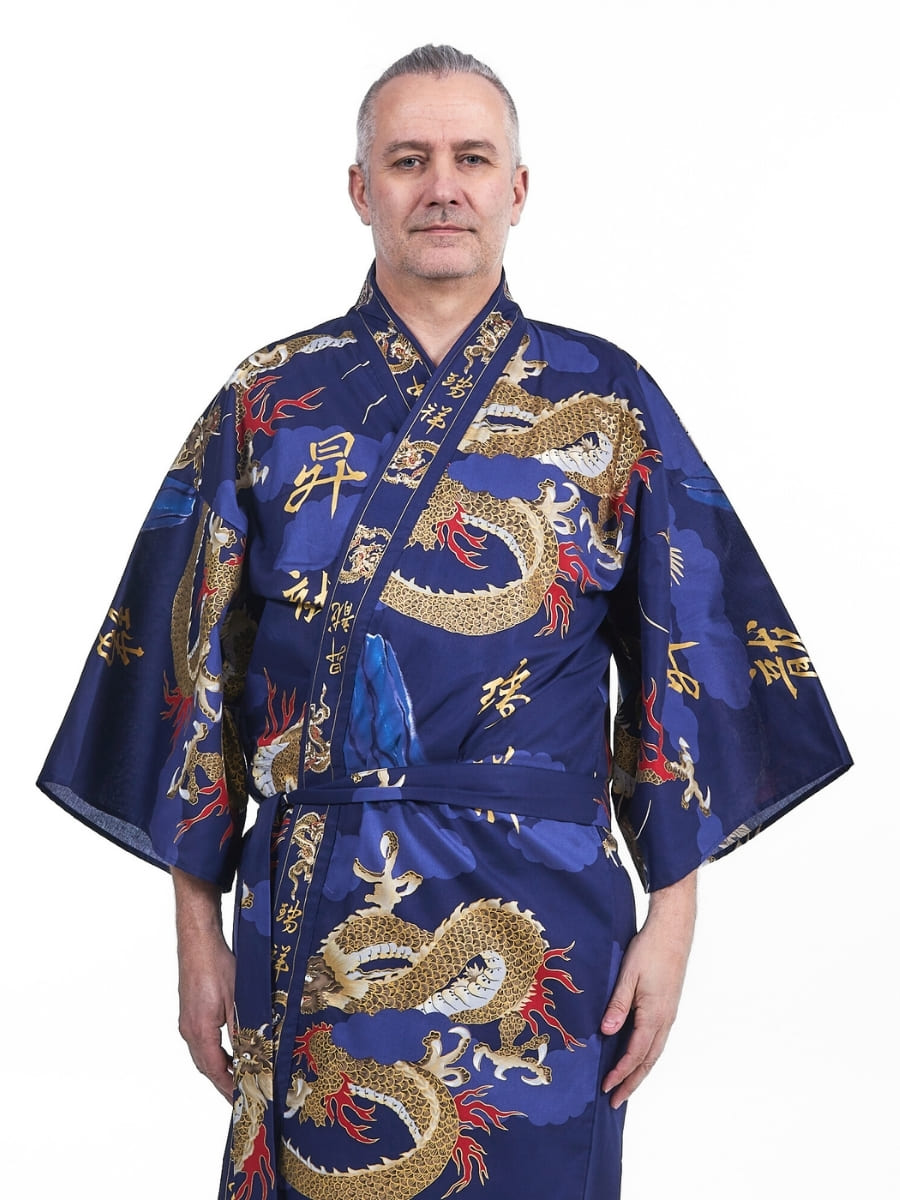 Kimono Happi Hombre Dragón Talla única