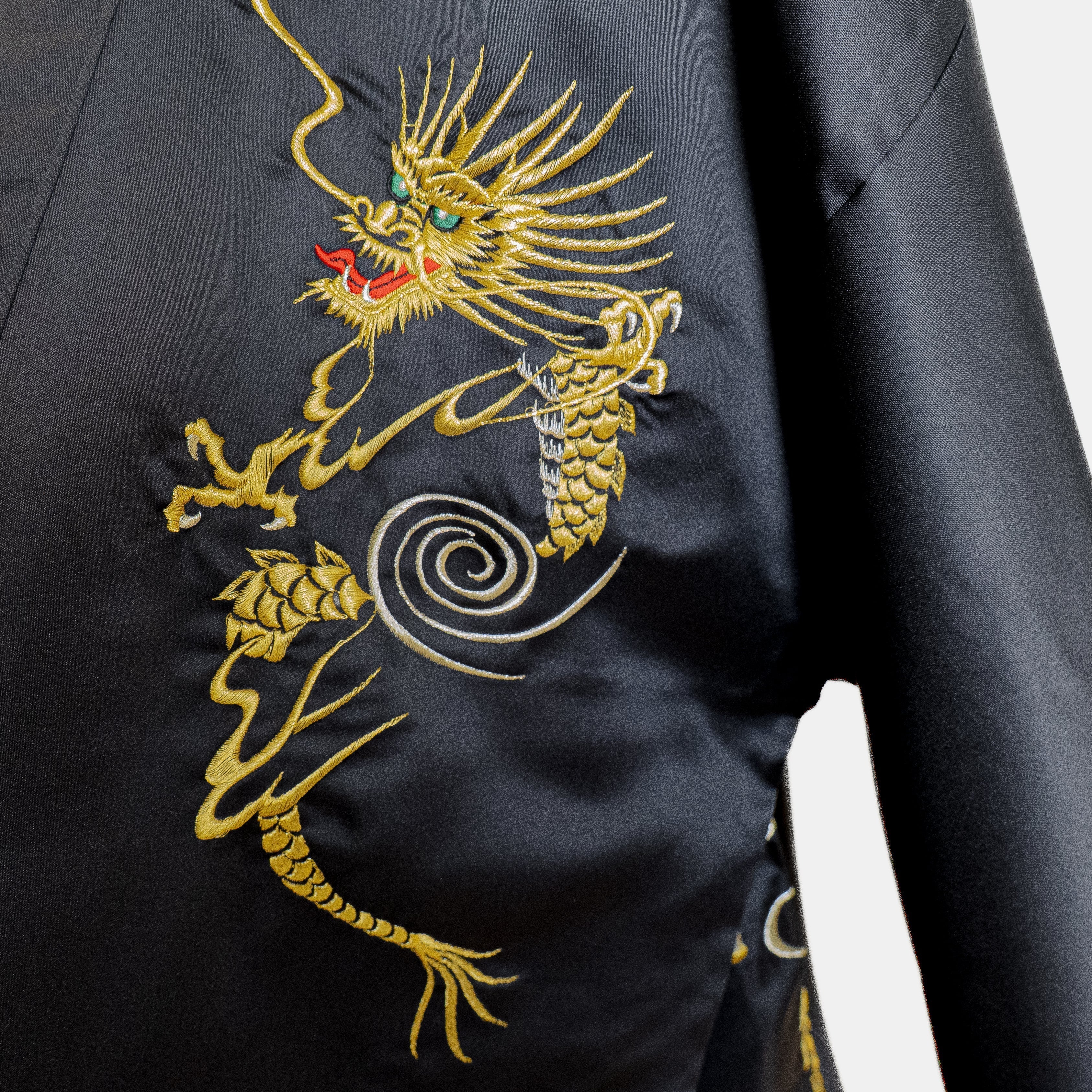Kimono Happi Hombre Oversize – Dragón Dorado