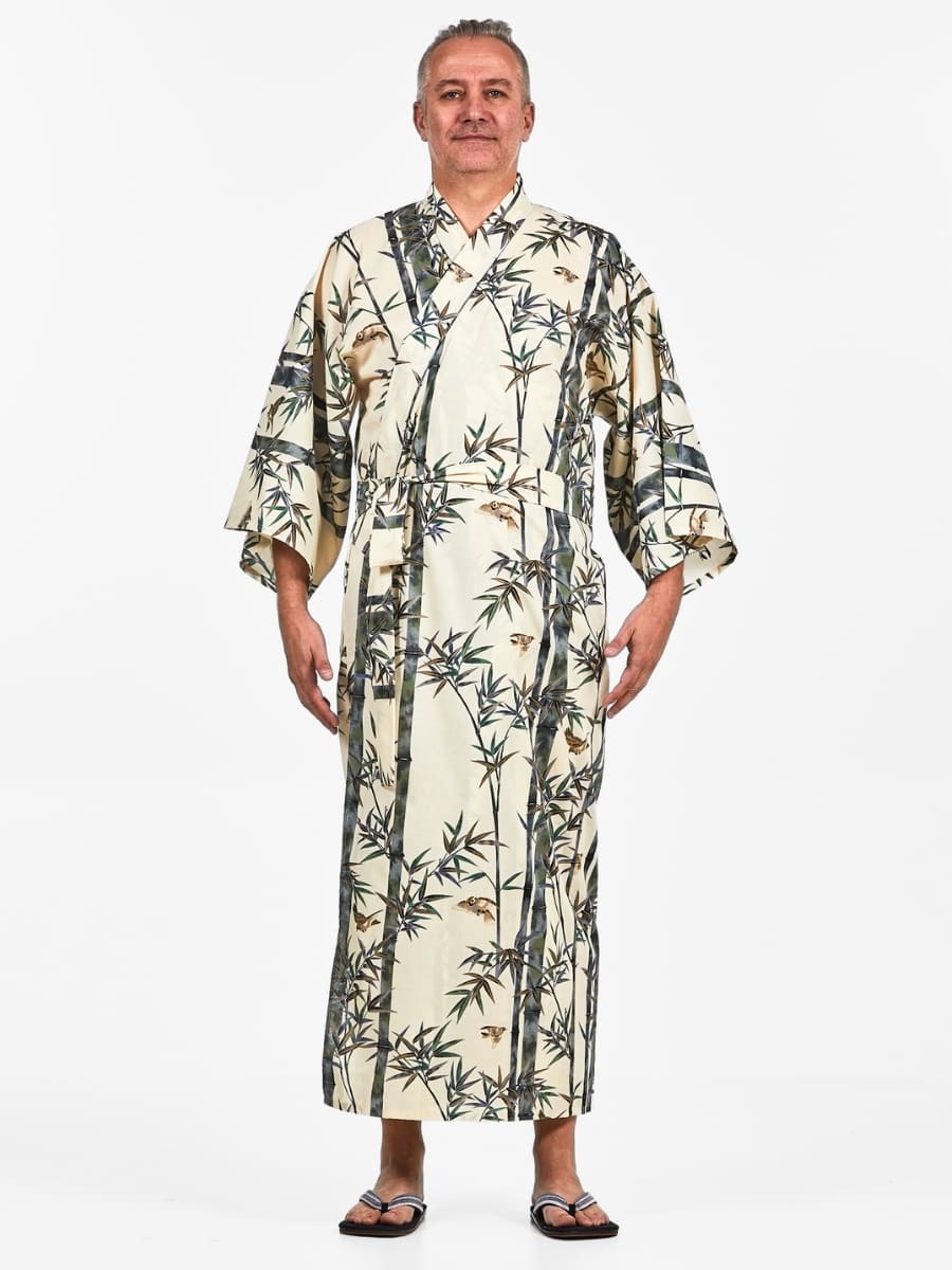 Kimono Japonés Bambú Hombre Talla única
