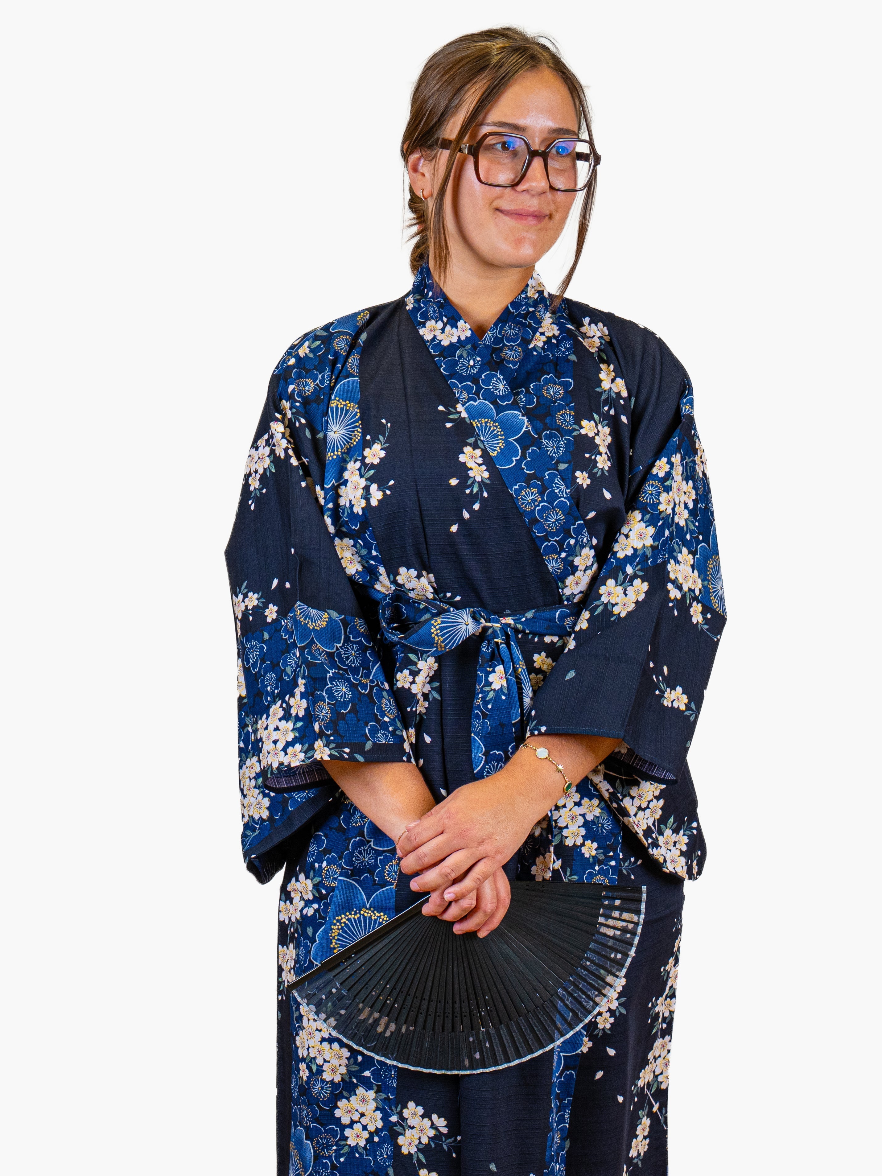 Kimono Japonés Mujer – Sakura Azul