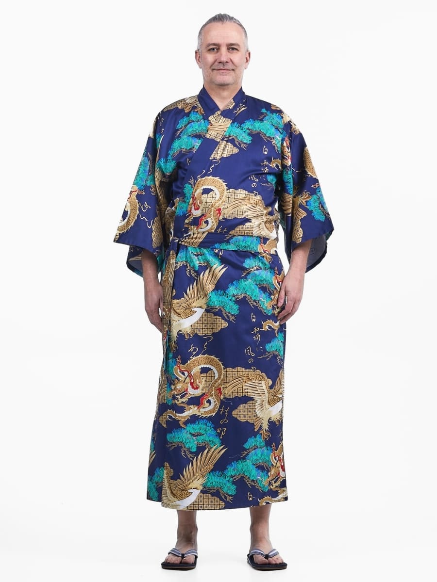 Kimono Japonés Ryū to Washi Hombre Talla única