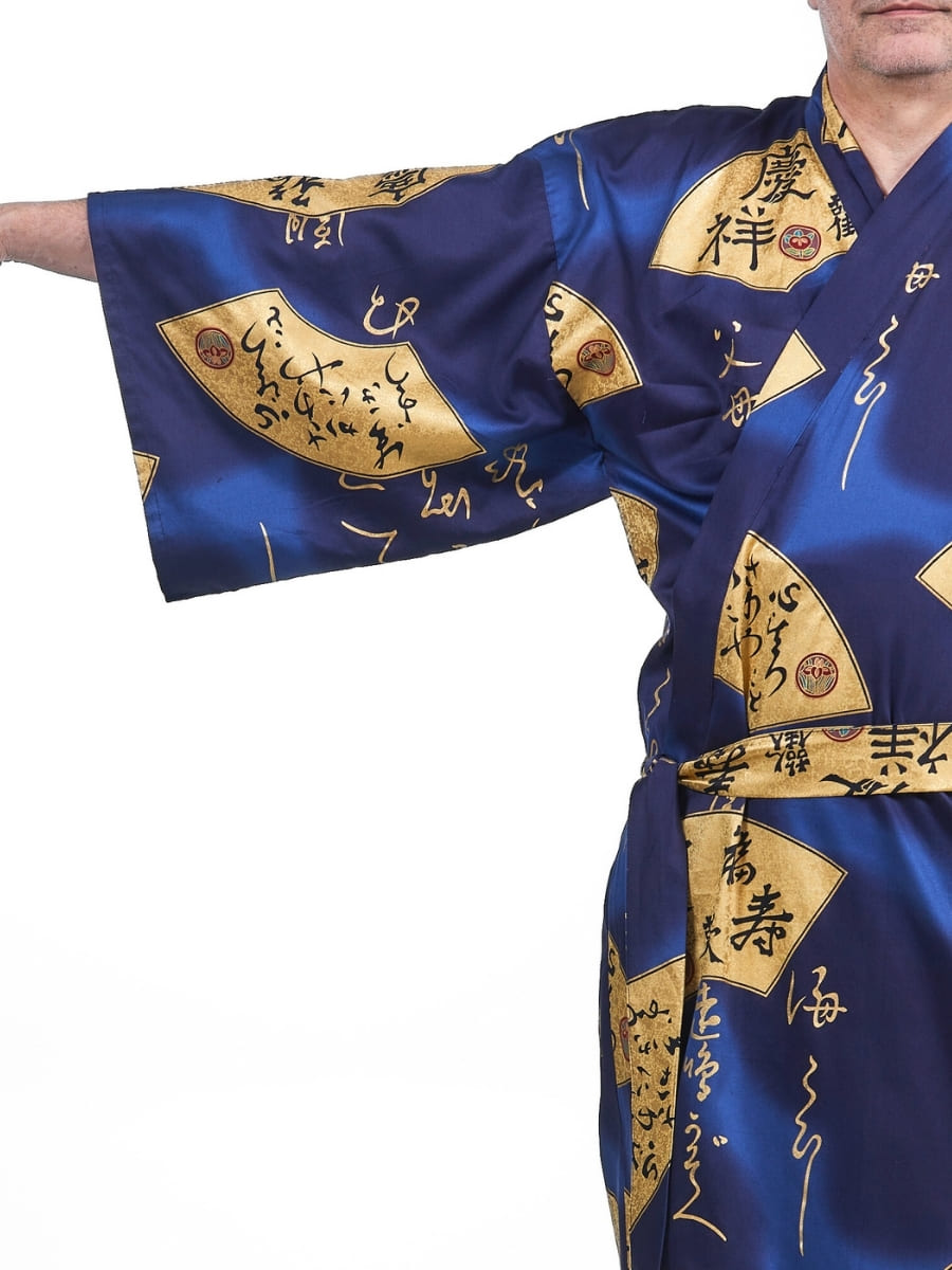 Kimono Japonés Sensu Gold Hombre Talla única