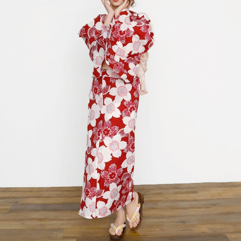Kimono Japonés de Mujer Cerezo