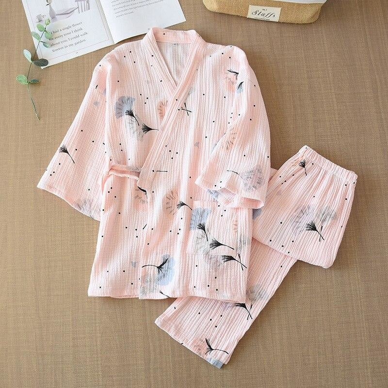 Kimono Mujer Pijama Rosa / M