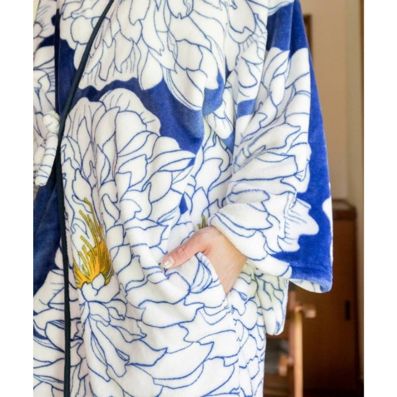 Kimono Polar Peonias para Mujer