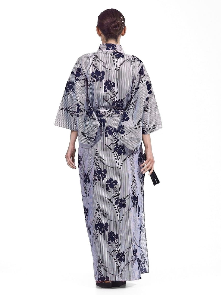 Kimono Yukata Femme Iris