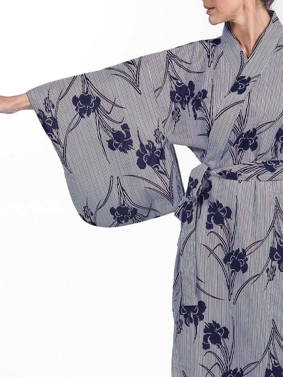 Kimono Yukata Femme Iris