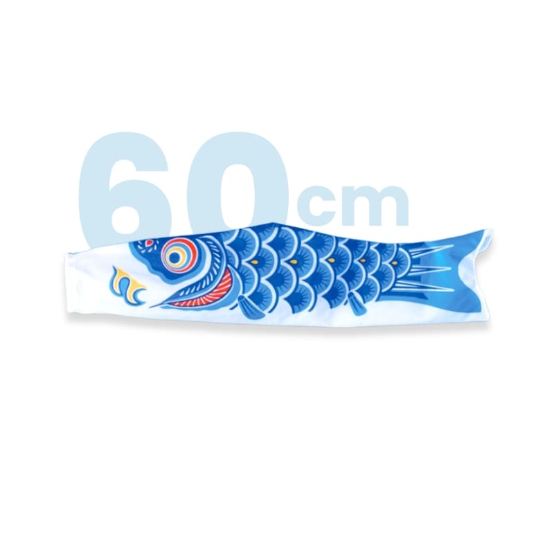 Koinobori tradicional japonés azul - 60 cm